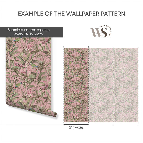 Example of a 24-inch-wide panel, showing how the design is divided across panels; the printed design varies with the size selected