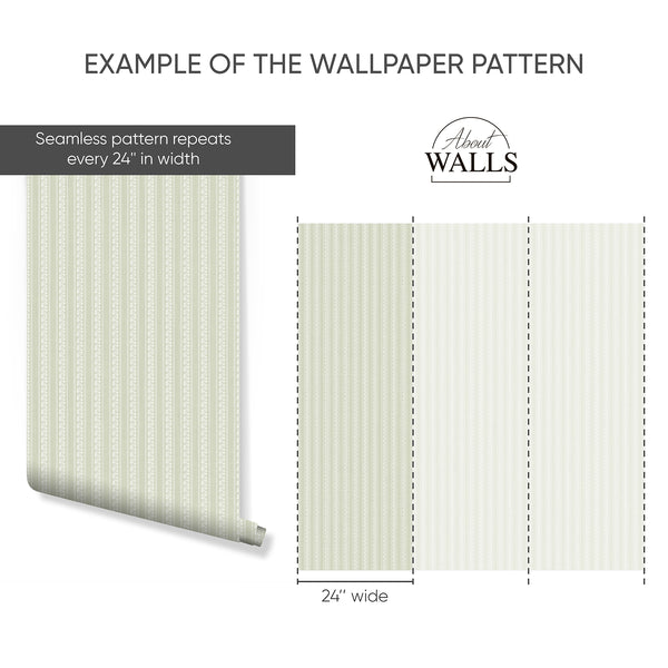 Example of a 24-inch-wide panel, showing how the design is divided across panels; the printed design varies with the size selected