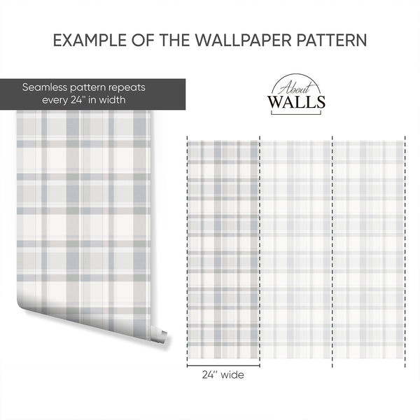 Example of a 24-inch-wide panel, showing how the design is divided across panels; the printed design varies with the size selected