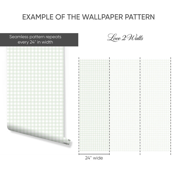 Example of a 24-inch-wide panel, showing how the design is divided across panels; the printed design varies with the size selected