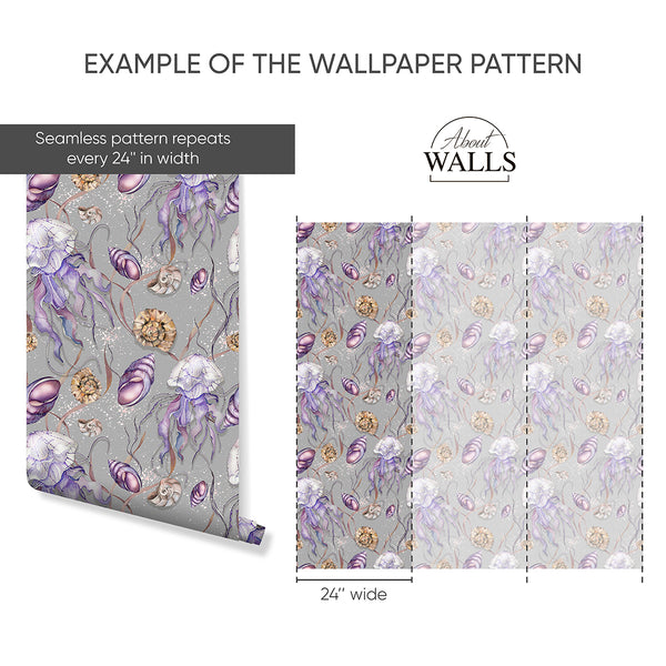 Purple Jellyfish Wallpaper A115