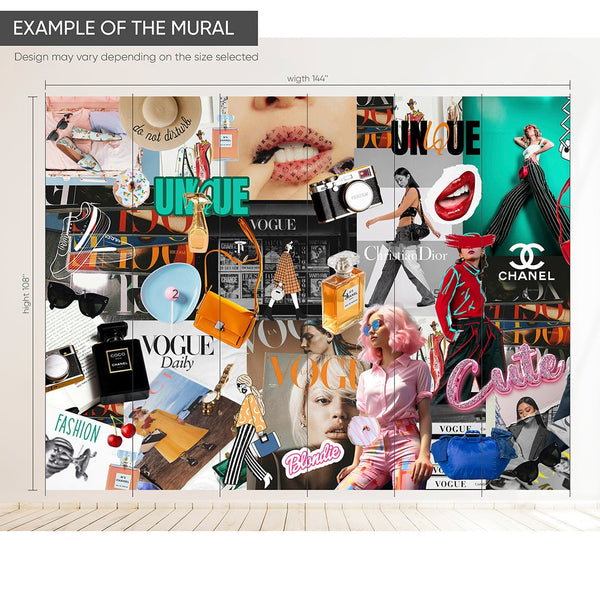 Fashion Style Wall Mural CCM176 - CostaCover - Peel and stick Removable Wallpaper - Abstract - abstract floral - abstract lines