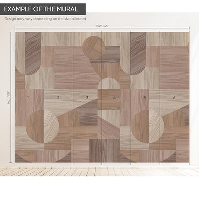 Wood Texture Composition Wall Mural AM094