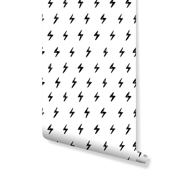 Sketch Small Lightning Wallpaper CC085 - CostaCover - Peel and stick Removable Wallpaper - Abstract - abstract wallpaper - bedroom interior