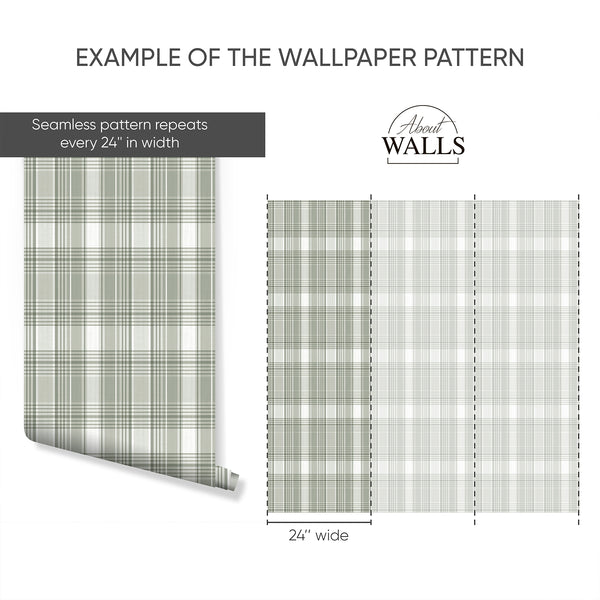 Example of a 24-inch-wide panel, showing how the design is divided across panels; the printed design varies with the size selected