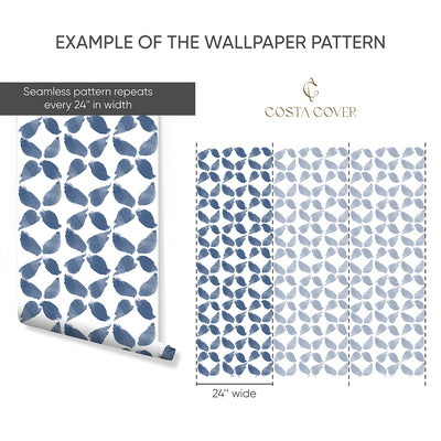 Blue Flower Petals Wallpaper CC349