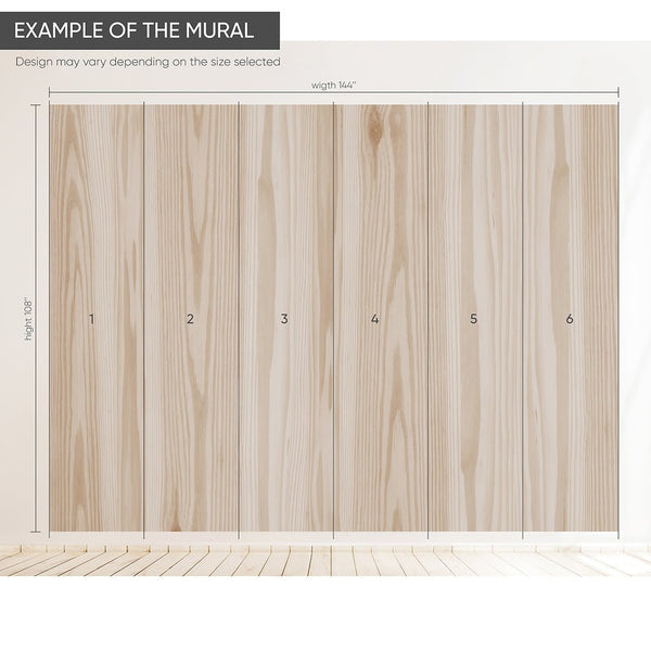 Japandi Wood Texture Wall Mural AM093 - CostaCover - Peel and stick Removable Wallpaper - about walls - Abstract - Abstract Labyrinth Lines
