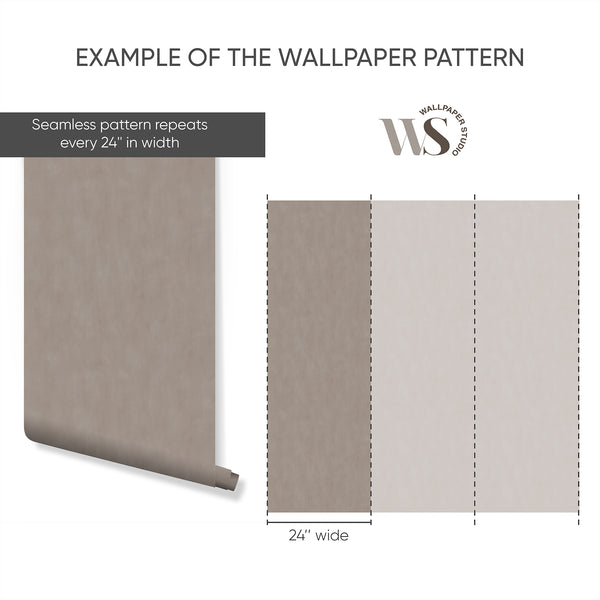 Taupe Plaster Look Wallpaper S155