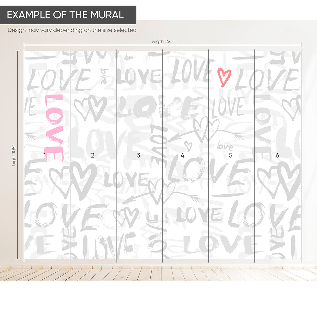 Graffiti Love Wall Mural WM098