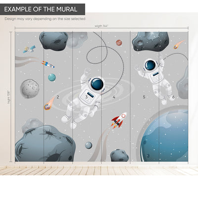 Astronauts & Planets Wall Mural WM072
