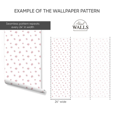 Pink Tiny Flowers Wallpaper A047