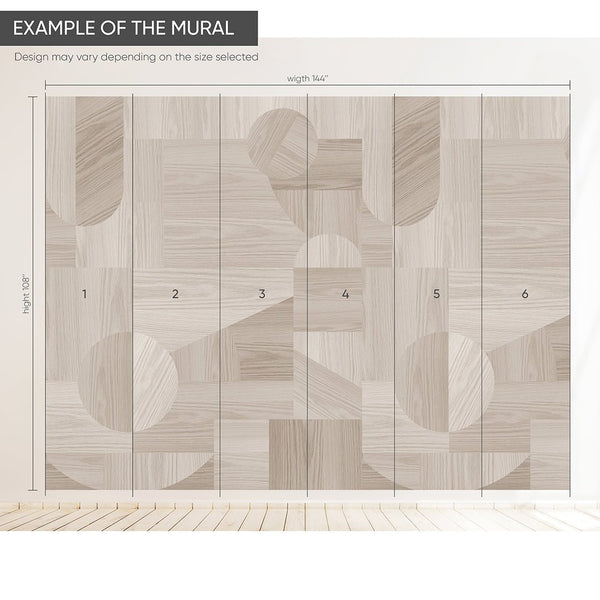 Light Oak Wood Texture Wall Mural AM096 - CostaCover - Peel and stick Removable Wallpaper - about walls - Abstract - abstract lines