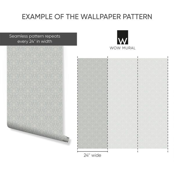 Example of a 24-inch-wide panel, showing how the design is divided across panels; the printed design varies with the size selected