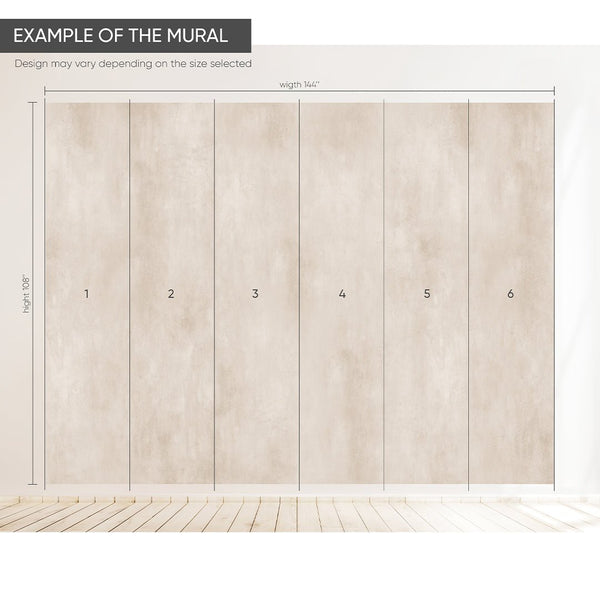 Neutral Beige Plaster Wall Mural AM092 - CostaCover - Peel and stick Removable Wallpaper - about walls - Abstract - abstract mural