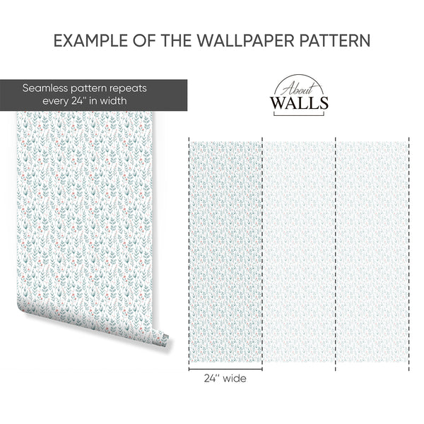 Delicate Floral Wallpaper A052