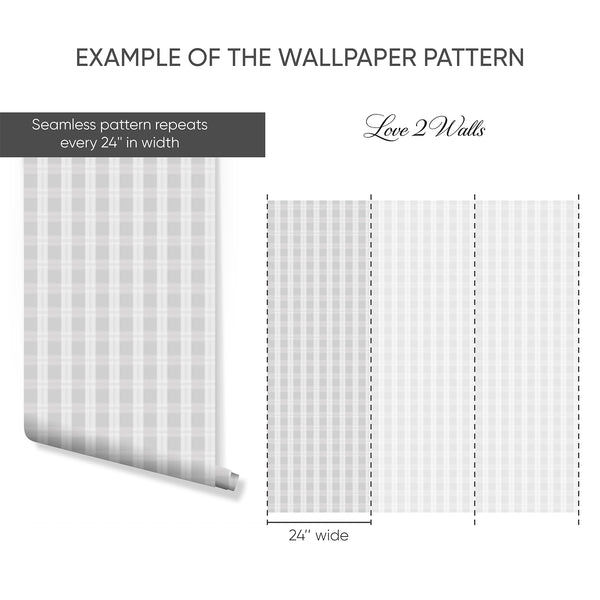 Example of a 24-inch-wide panel, showing how the design is divided across panels; the printed design varies with the size selected