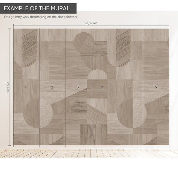 Oak Wood Texture Self Adhesive Wall Mural AM097 - CostaCover - Peel and stick Removable Wallpaper - about walls - Abstract - abstract lines