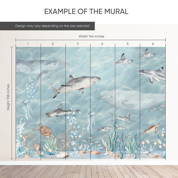 Ocean Animals Wall Mural AM188