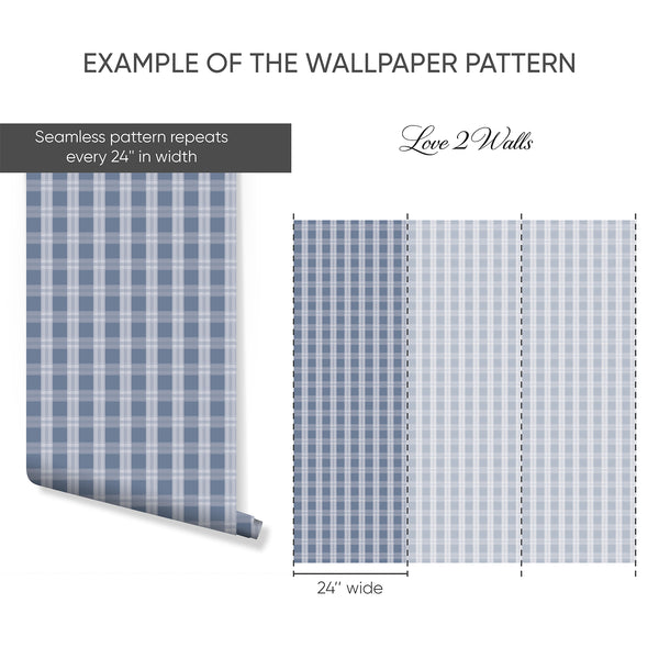 Example of a 24-inch-wide panel, showing how the design is divided across panels; the printed design varies with the size selected