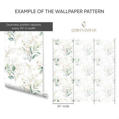 Green Eucalyptus Leaves Wallpaper CC228
