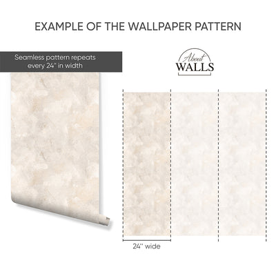 Beige Limewash Wallpaper A034