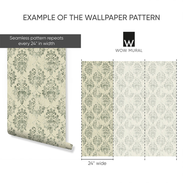 Self-adhesive wallpaper with distressed botanical motifs, adding vintage flair to farmhouse bedrooms.
