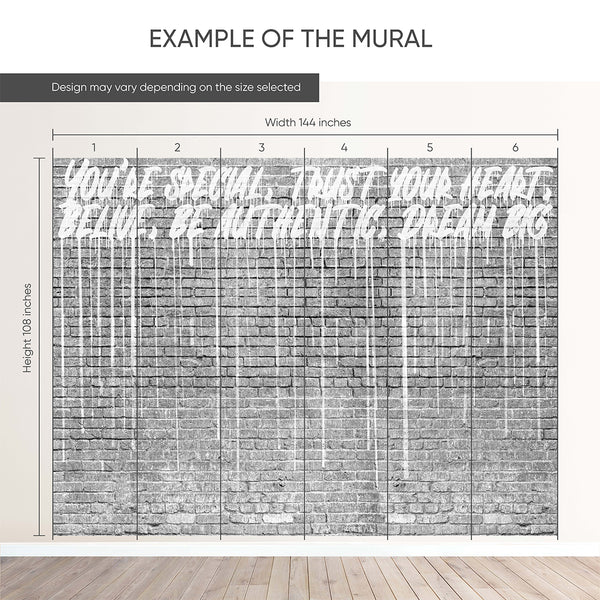 Inspirational Graffiti Wall Mural AM123 - CostaCover - Peel and stick Removable Wallpaper - Abstract - abstract mural - abstract paint