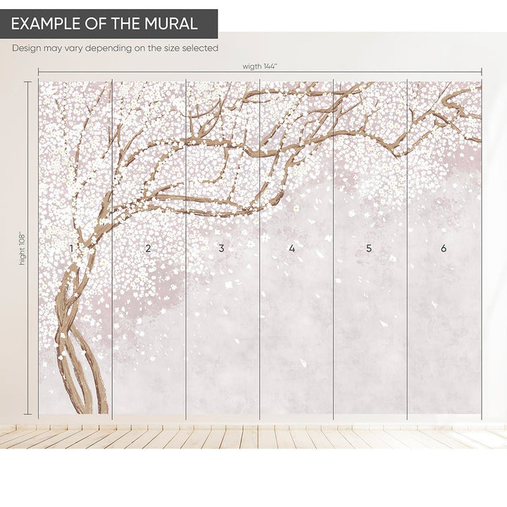 Falling Flower Petals Wall Mural CCM168 – CostaCover