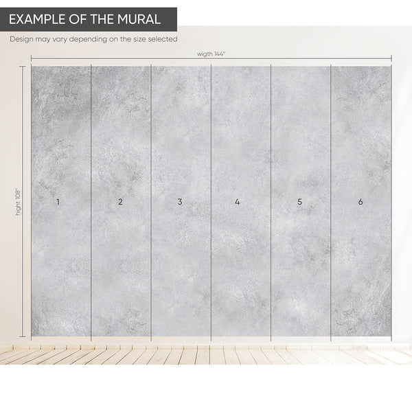 Gray Plaster Venetian Wall Mural AM070 - CostaCover-Peel and stick Removable Wallpaper-Abstract Plaster-abstract wallpaper-accent wallpaper