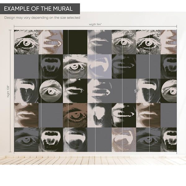 Photo Effect Pattern Wall Mural CCM172 - CostaCover - Peel and stick Removable Wallpaper - 3d wall murals - 3d wall painting - Abstract