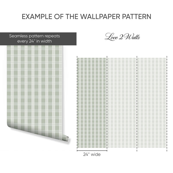 Example of a 24-inch-wide panel, showing how the design is divided across panels; the printed design varies with the size selected