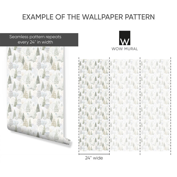 Example of a 24-inch-wide panel, showing how the design is divided across panels; the printed design varies with the size selected