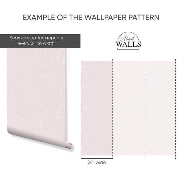 Blush Pink Vertical Texture Wallpaper A153