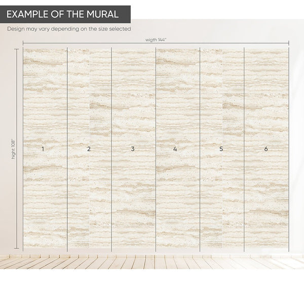 Travertine Tile Wall Mural AM099 - CostaCover - Peel and stick Removable Wallpaper - about walls - Abstract - abstract lines