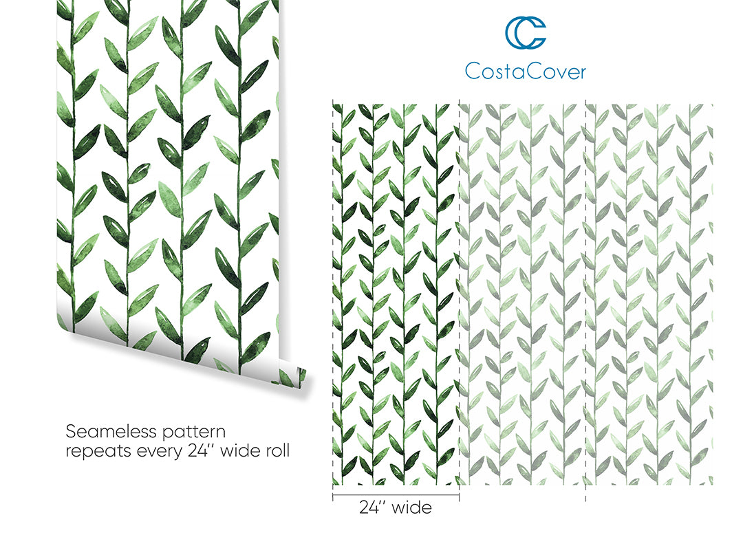 Green Leaves Wallpaper CC003