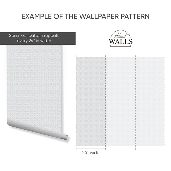 Example of a 24-inch-wide panel, showing how the design is divided across panels; the printed design varies with the size selected
