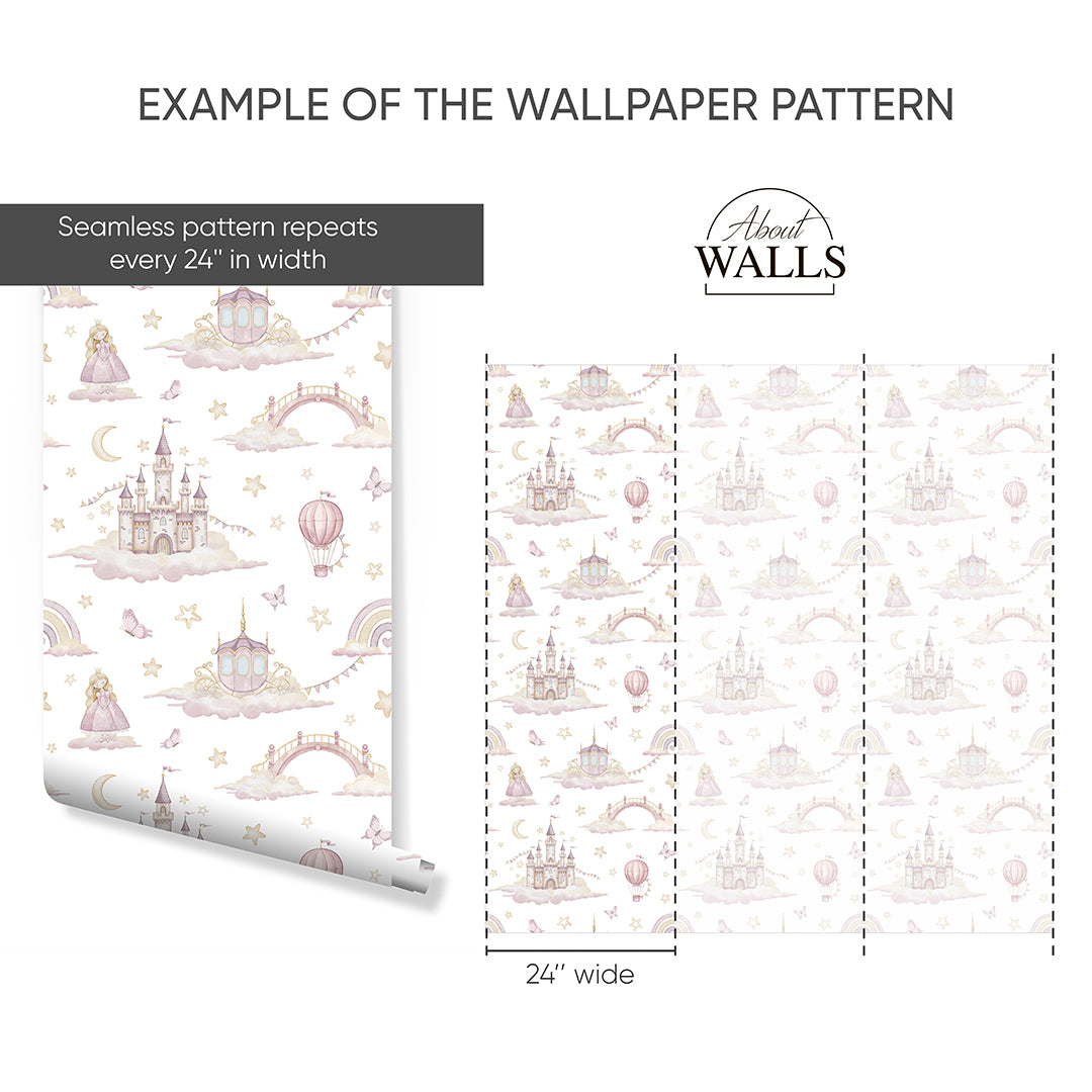 Airy Magic Kingdom Wallpaper A043