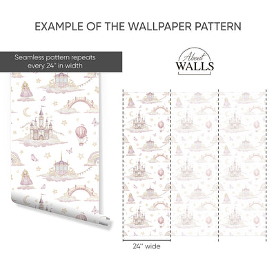 Airy Magic Kingdom Wallpaper A043