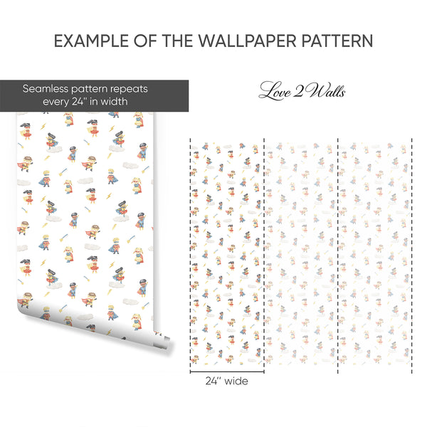 Example of a 24-inch-wide panel, showing how the design is divided across panels; the printed design varies with the size selected
