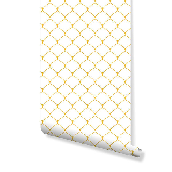 Gold Art Deco Scales Wallpaper CC129 - CostaCover - Peel and stick Removable Wallpaper - adhesive wallpaper - art deco - art deco style