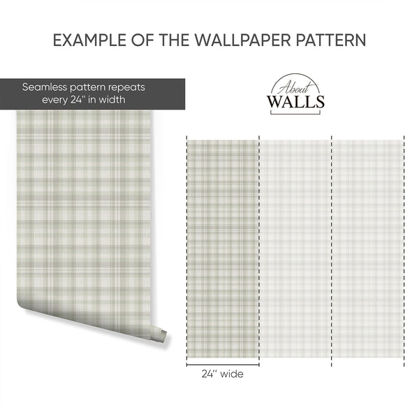 Example of a 24-inch-wide panel, showing how the design is divided across panels; the printed design varies with the size selected