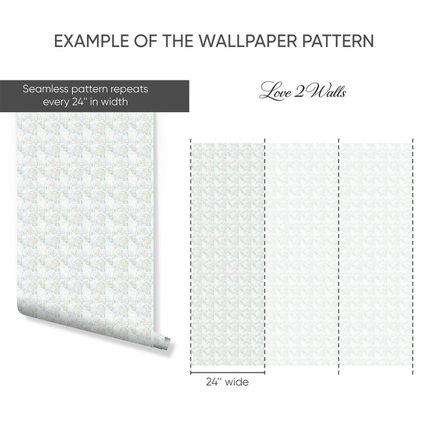 Example of a 24-inch-wide panel, showing how the design is divided across panels; the printed design varies with the size selected