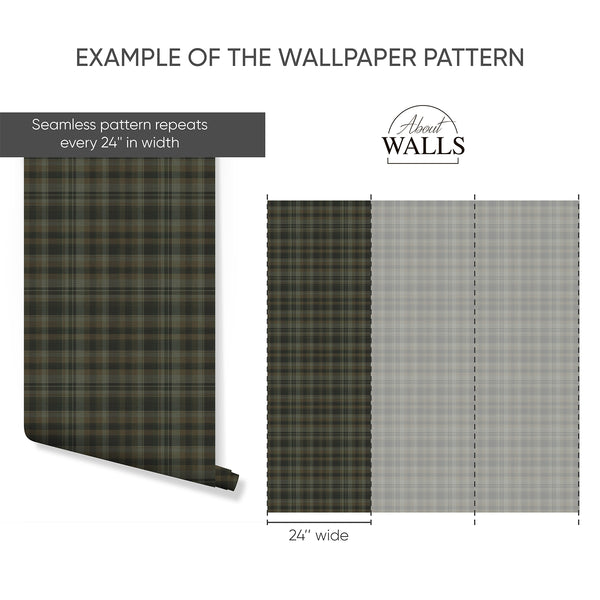 Example of a 24-inch-wide panel, showing how the design is divided across panels; the printed design varies with the size selected