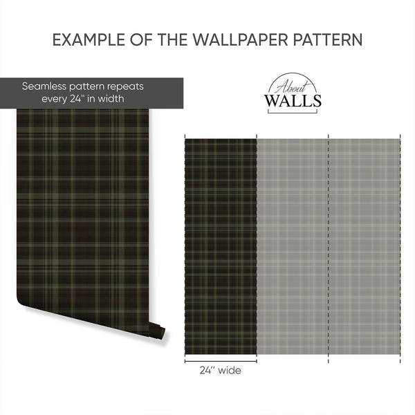 Example of a 24-inch-wide panel, showing how the design is divided across panels; the printed design varies with the size selected