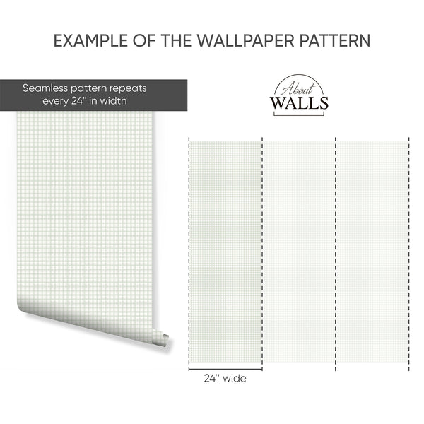 Example of a 24-inch-wide panel, showing how the design is divided across panels; the printed design varies with the size selected