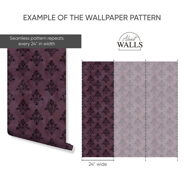 Example of a 24-inch-wide panel, showing how the design is divided across panels; the printed design varies with the size selected