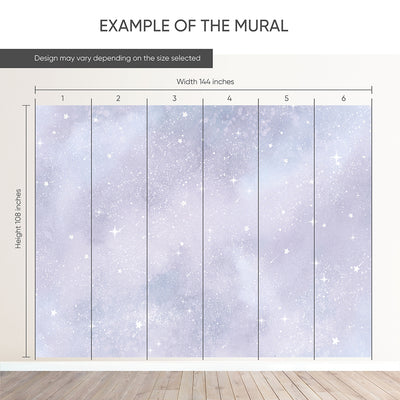 Light Purple Galaxy Wall Mural SM094