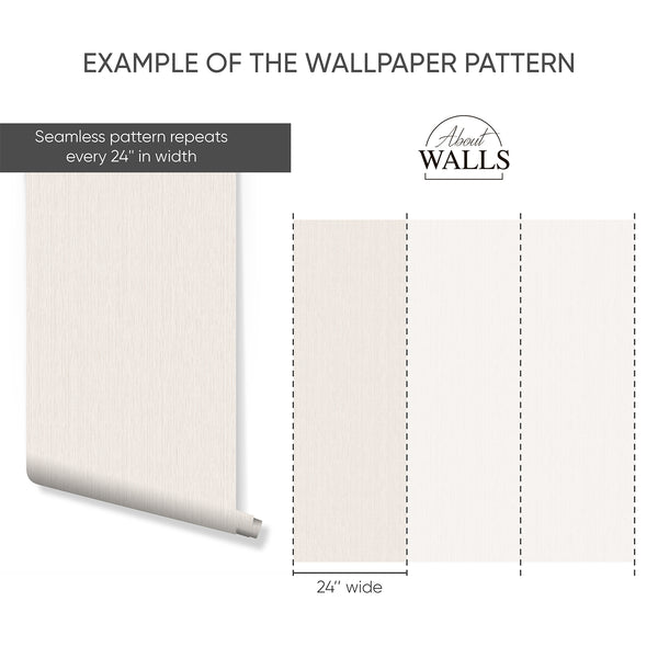 Eco-friendly vertical texture wallpaper with a printed grain, perfect for renters seeking a temporary, elegant design solution.