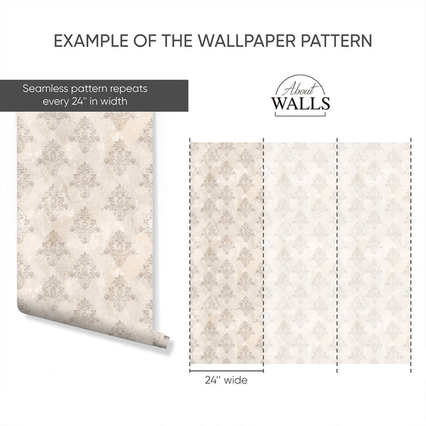 Example of a 24-inch-wide panel, showing how the design is divided across panels; the printed design varies with the size selected