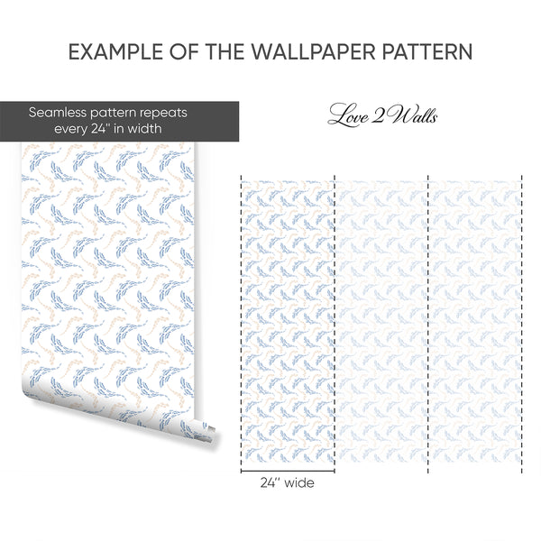Example of a 24-inch-wide panel, showing how the design is divided across panels; the printed design varies with the size selected